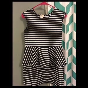 Navy and white Dress